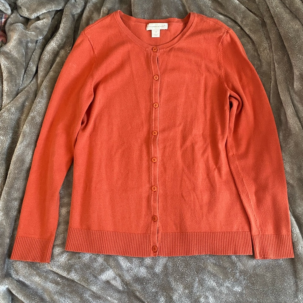 Christopher and Banks Burnt Orange Cardigan